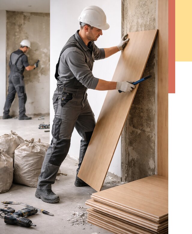 Демонтаж стеновых панелей в Качканаре от 3589 руб. за м² быстро и недорого | ОТДЕЛОЧНИК-Кчк