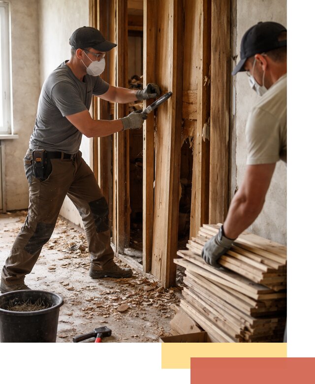 Демонтаж деревянных перегородок в Качканаре быстро и аккуратно