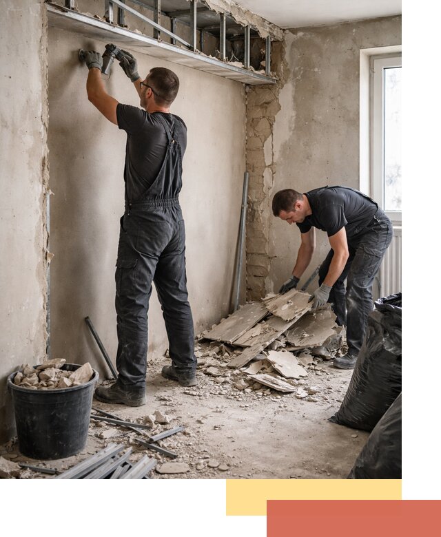 Демонтаж короба из гипсокартона в Качканаре быстро и аккуратно