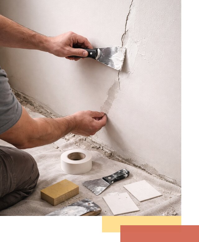 Заделка трещин и сколов в стенах и потолках в Качканаре