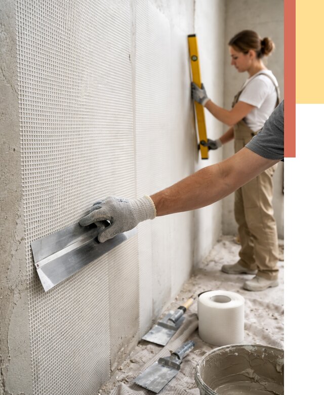 Армирование стен стеклосеткой в Качканаре от 3281 руб. под ключ | ОТДЕЛОЧНИК-Кчк