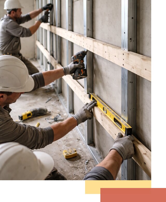 Устройство обрешетки под панели в Качканаре