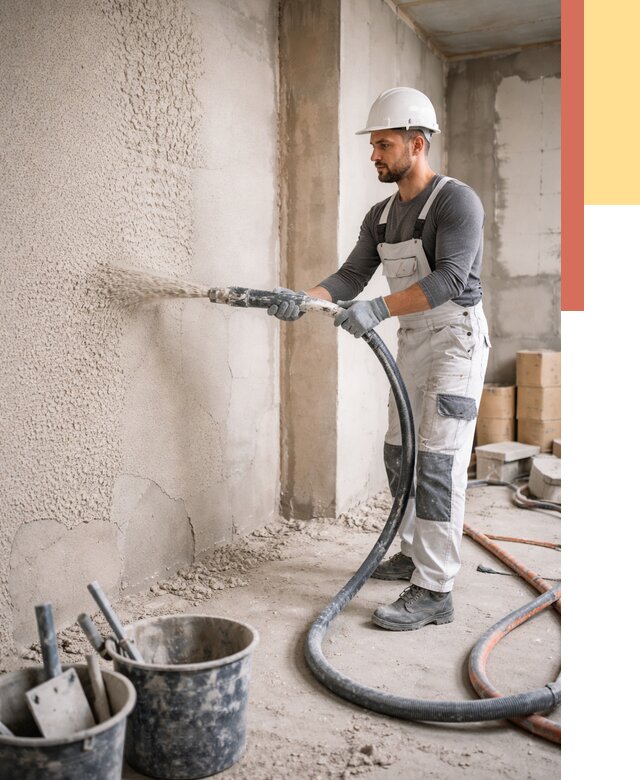 Машинная штукатурка стен в Качканаре под ключ от 6664 руб./м2 | ОТДЕЛОЧНИК-Кчк