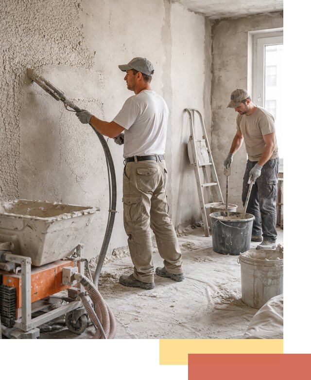 Машинная штукатурка стен в Качканаре — быстро и качественно