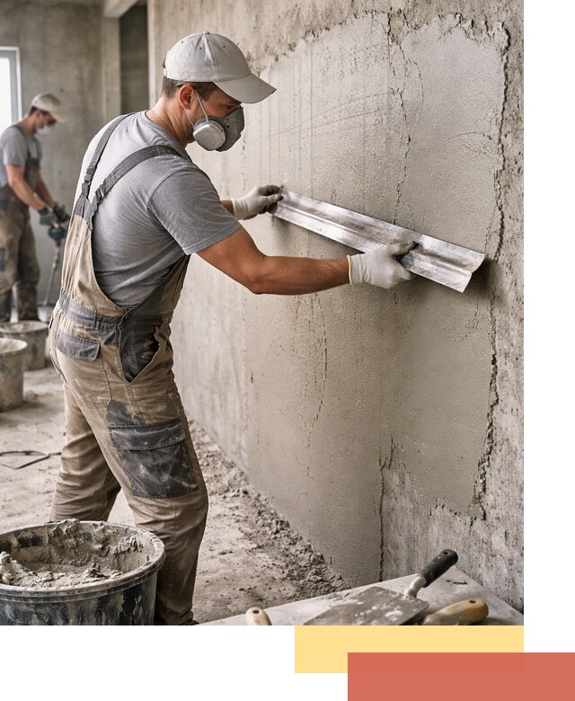 Штукатурка бетонных стен в Качканаре качественно и долговечно