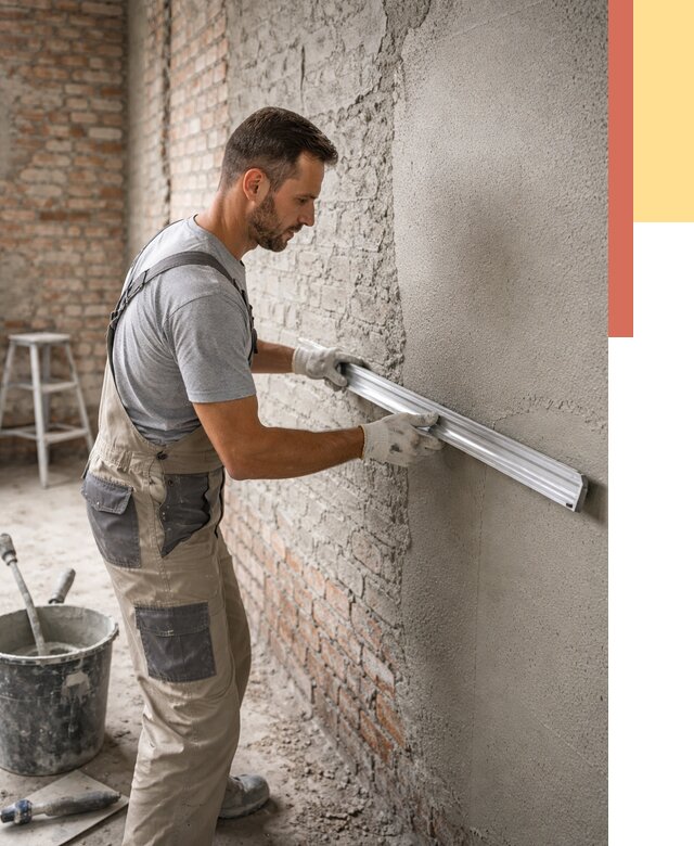 Штукатурка кирпичных стен в Качканаре от 4614 руб/м2 — быстро и недорого | ОТДЕЛОЧНИК-Кчк