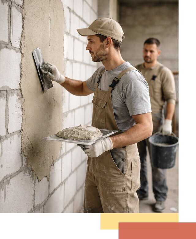 Штукатурка стен из газобетона в Качканаре под ключ