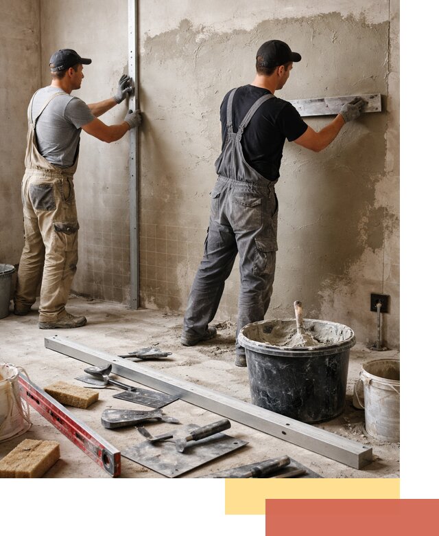 Профессиональная штукатурка стен под плитку в Качканаре