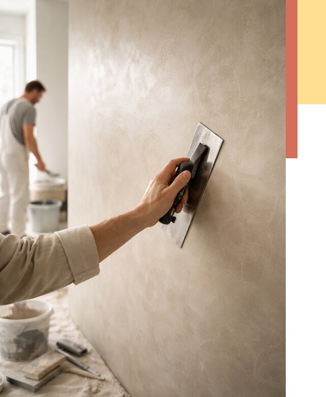 Венецианская штукатурка в Качканаре от 3589 руб/м² — нанесение стен под ключ | ОТДЕЛОЧНИК-Кчк