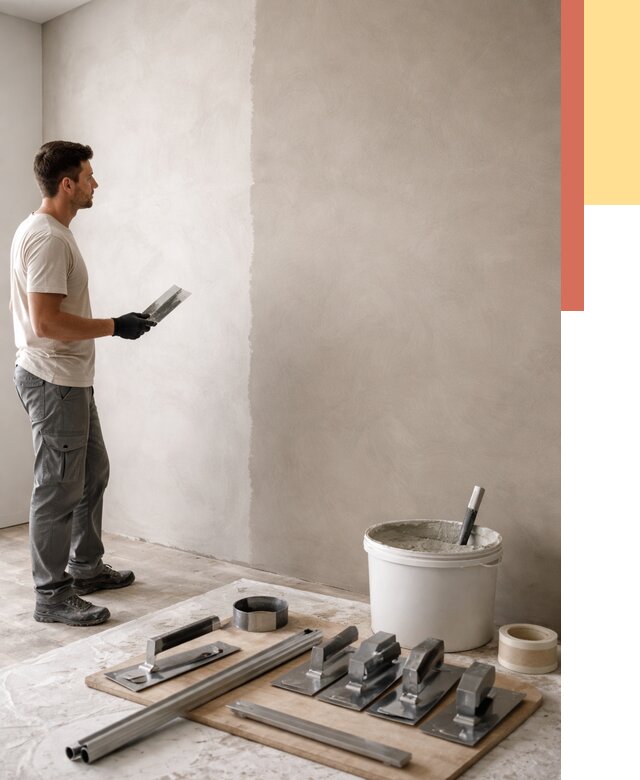 Нанесение микроцемента на стены в Качканаре от 3281 руб./м2 под ключ | ОТДЕЛОЧНИК-Кчк