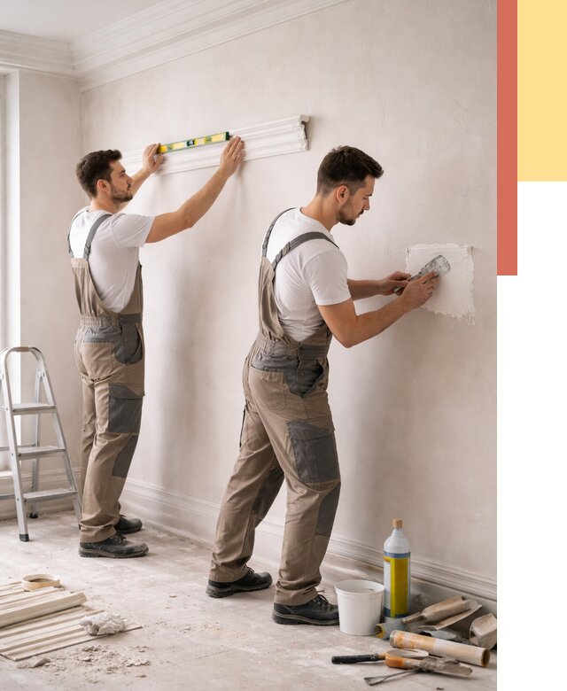 Монтаж лепнины на стены в Качканаре от 4614 руб. — недорого, быстро | ОТДЕЛОЧНИК-Кчк