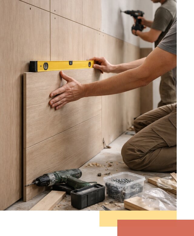 Профессиональный монтаж МДФ панелей на стены в Качканаре