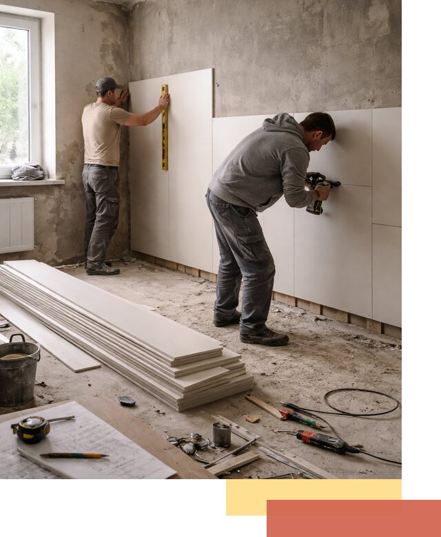 Монтаж ПВХ панелей на стены в Качканаре качественно и быстро