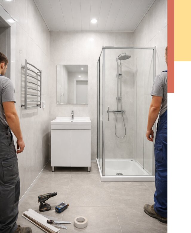 Отделка ванной комнаты панелями ПВХ в Качканаре от 4614 руб. за м2 | ОТДЕЛОЧНИК-Кчк