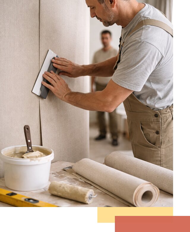 Поклейка текстильных обоев в Качканаре профессионально и аккуратно