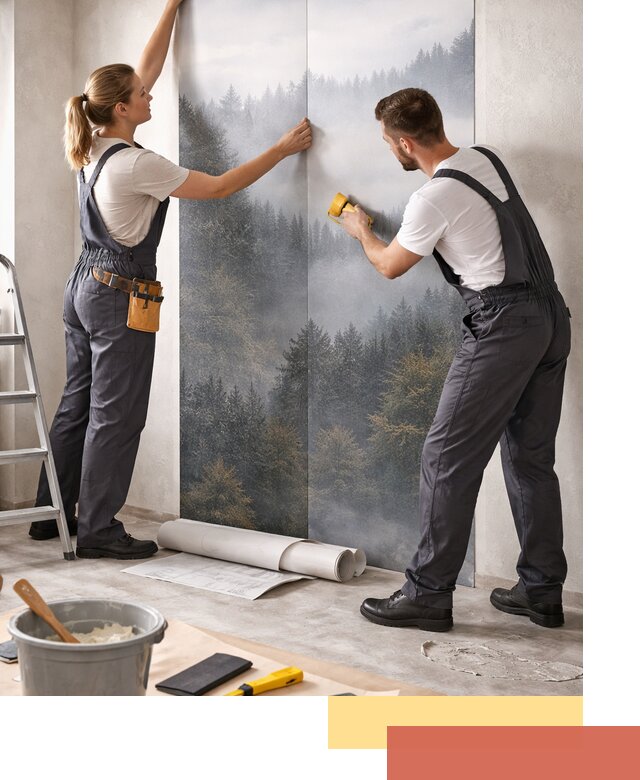 Поклейка фотообоев профессионально в Качканаре под ключ