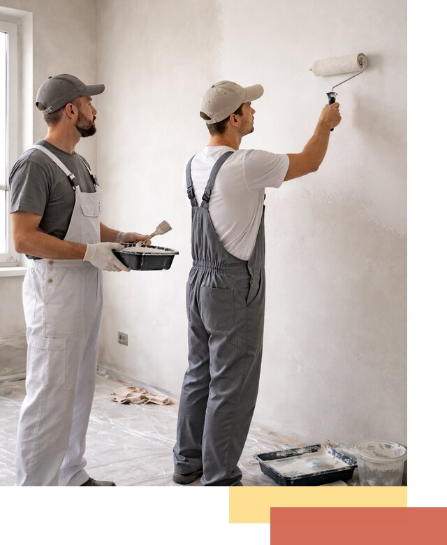 Покраска стен водоэмульсионной краской в Качканаре