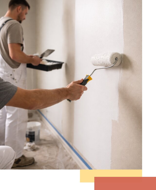 Покраска стен акриловой краской профессионально в Качканаре