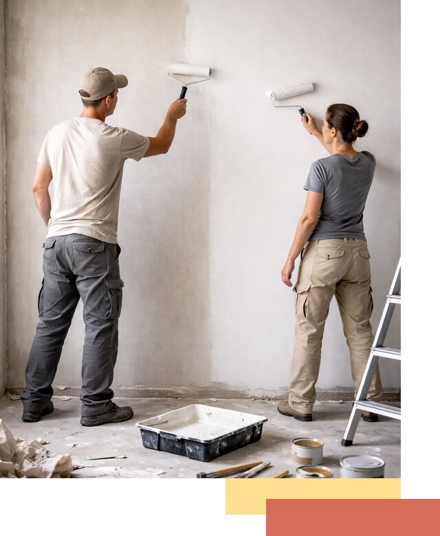 Окраска стен по стеклохолсту в Качканаре качественно и долговечно