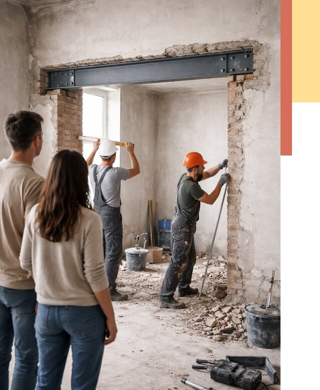 Усиление проема в стене в Качканаре от 9740 руб. — усиление дверного проема металлоконструкцией | ОТДЕЛОЧНИК-Кчк