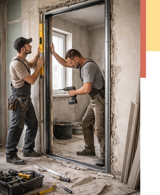 Закладка дверного проема в Качканаре от 3589 руб. — быстро и недорого | ОТДЕЛОЧНИК-Кчк