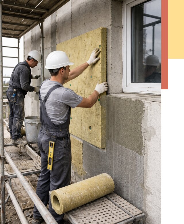 Утепление стен в Качканаре от 4409 руб. под ключ — быстро и недорого | ОТДЕЛОЧНИК-Кчк