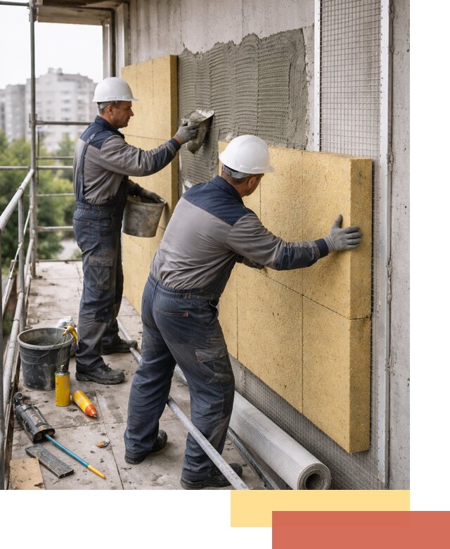 Утепление стен зданий и домов в Качканаре качественно и надежно