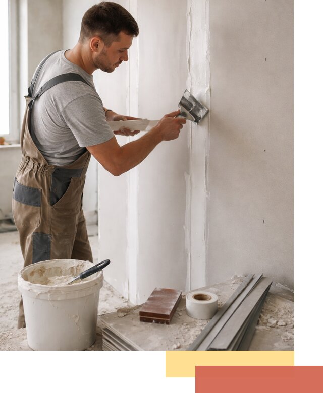 Шпаклевка перегородок из гипсокартона в Качканаре качественно и быстро