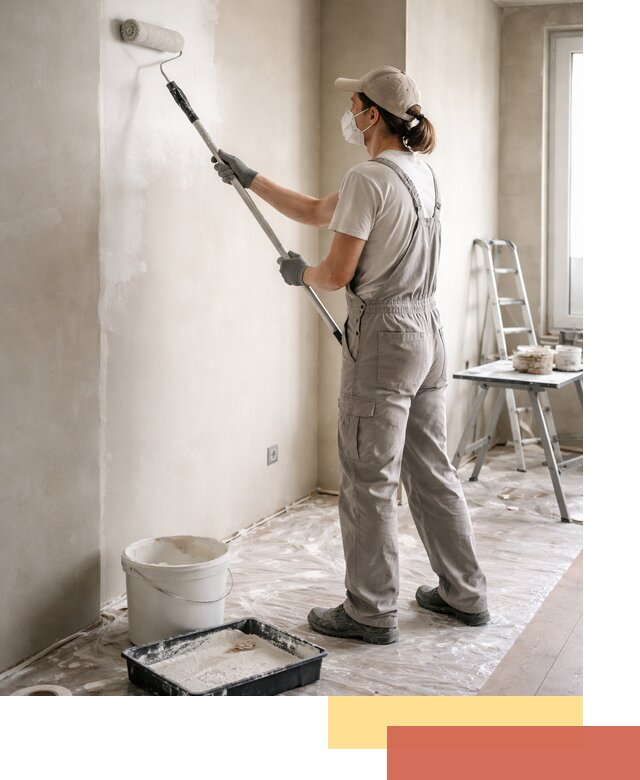 Покраска перегородок из гипсокартона в Качканаре качественно и недорого