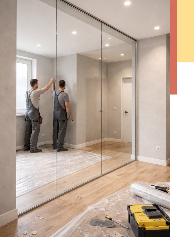 Безрамные стеклянные перегородки в Качканаре — монтаж от 9740 руб. | ОТДЕЛОЧНИК-Кчк