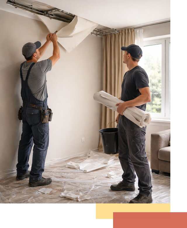 Демонтаж натяжного потолка в Качканаре быстро и аккуратно