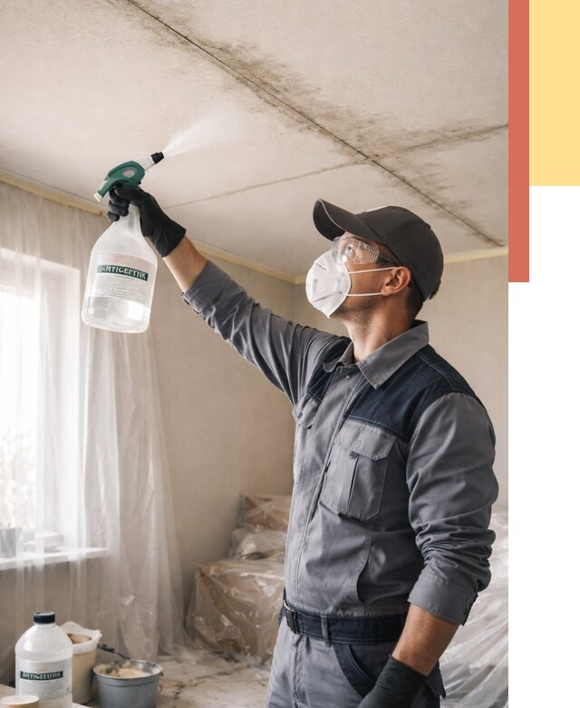 Антисептическая обработка потолка в Качканаре от 2563 руб. | ОТДЕЛОЧНИК-Кчк