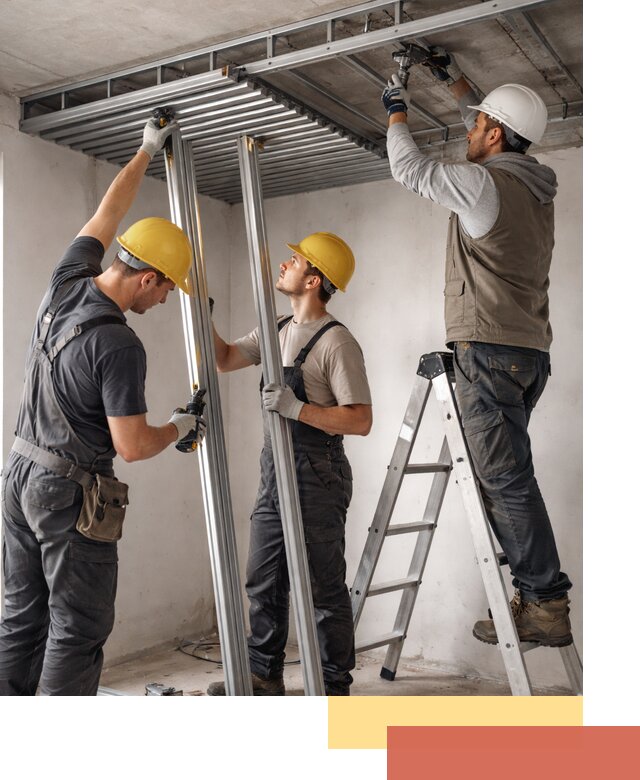 Монтаж реечного потолка под ключ в Качканаре