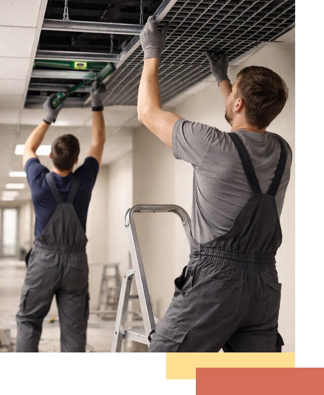 Монтаж потолка Грильято в Качканаре: установка под ключ качественно