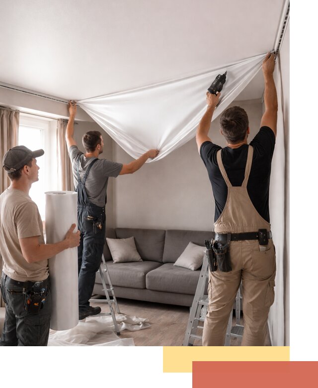 Монтаж сатинового натяжного потолка в Качканаре качественно и быстро