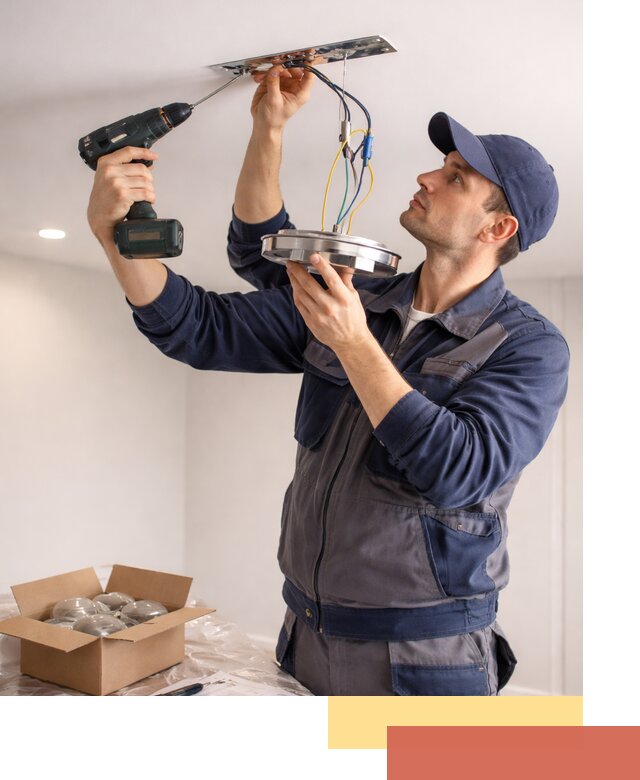 Установка люстры в натяжной потолок в Качканаре