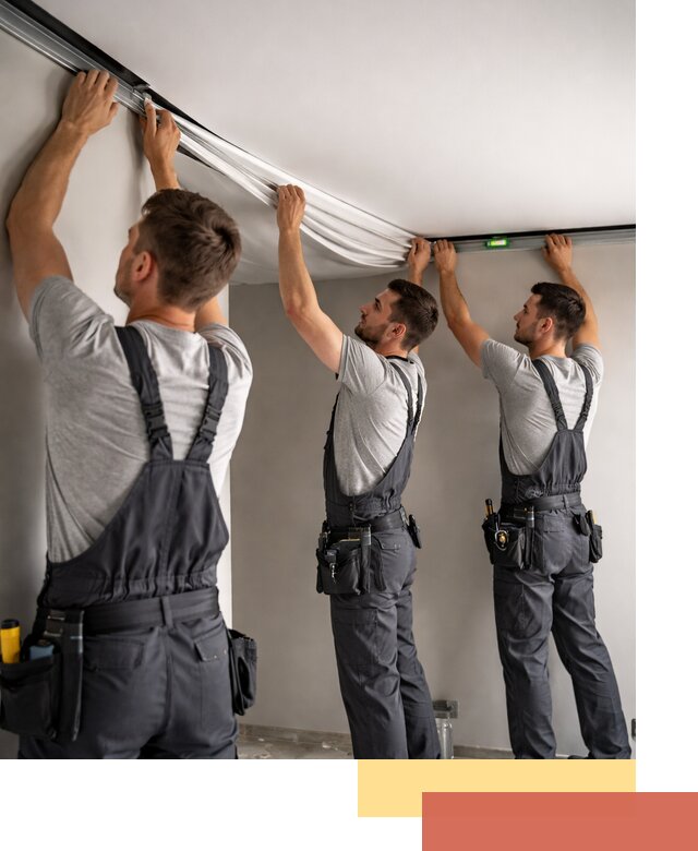 Теневые натяжные потолки в Качканаре: монтаж и отделка быстро и качественно