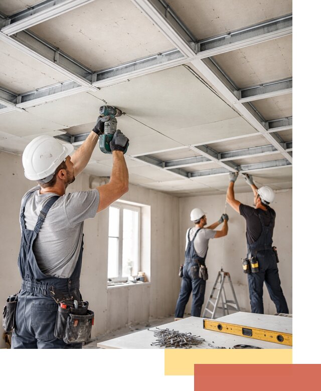 Кессонный потолок из гипсокартона под ключ в Качканаре