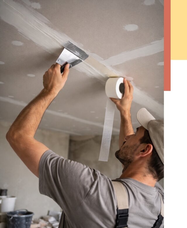 Обработка швов потолка ГКЛ в Качканаре от 7690 руб. под ключ | ОТДЕЛОЧНИК-Кчк