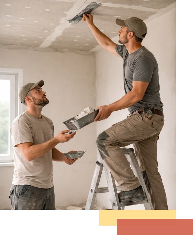 Шпаклевка потолка из гипсокартона в Качканаре качественно и быстро