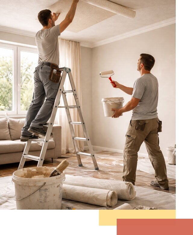 Поклейка обоев на потолок в Качканаре — качественно и быстро