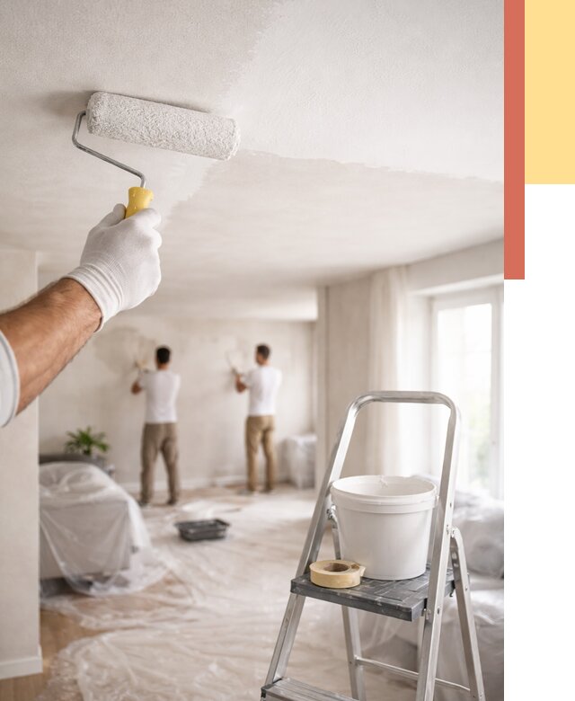 Покраска потолка акриловой краской в Качканаре от 2563 руб. | ОТДЕЛОЧНИК-Кчк