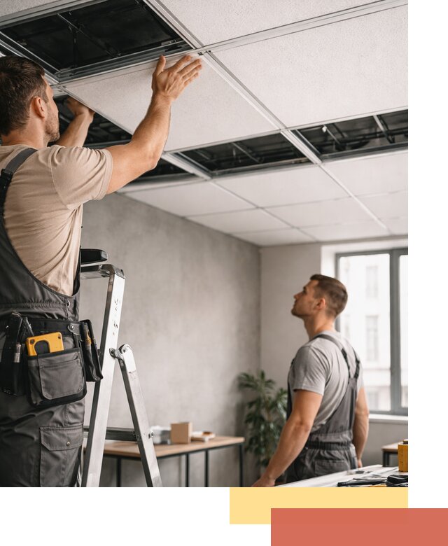 Монтаж потолочной плитки в Качканаре качественно и в срок