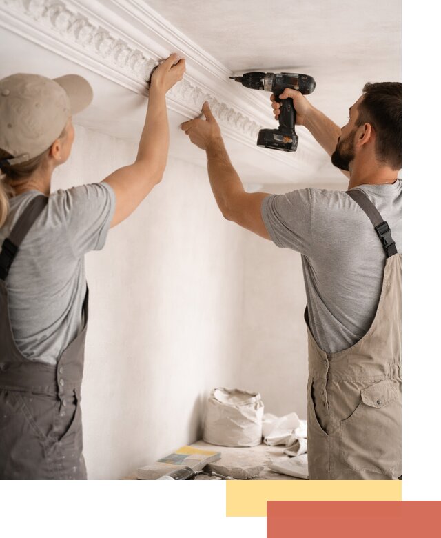 Профессиональный монтаж лепнины на потолок в Качканаре