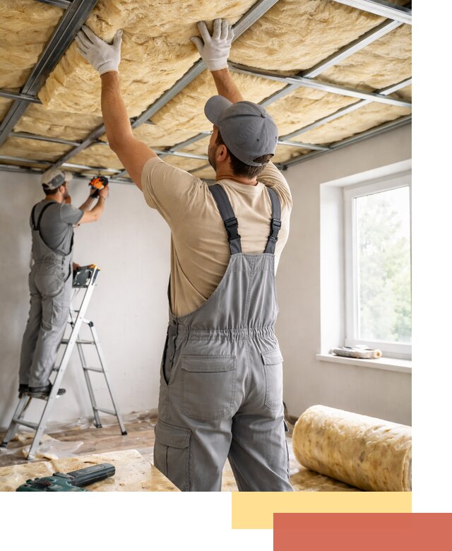 Утепление потолка под ключ в Качканаре качественно и быстро