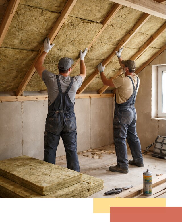 Утепление потолка минеральной ватой в Качканаре