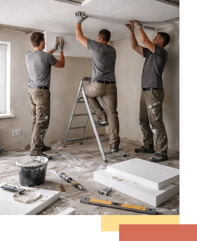 Утепление потолка пенопластом в Качканаре быстро и качественно